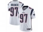 Mens Nike New England Patriots #97 Alan Branch Vapor Untouchable Limited White NFL Jersey
