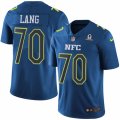 Mens Nike Green Bay Packers #70 T.J. Lang Limited Blue 2017 Pro Bowl NFL Jersey