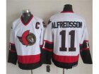 NHL Ottawa Senators #11 Daniel Alfredsson White CCM Throwback Stitched jerseys
