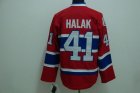 nhl montreal canadiens #41 halak red ch