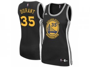 Women Golden State Warriors #35 Kevin Durant Black Jersey