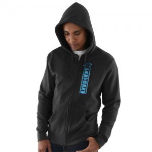 Carolina Panthers Hook and Ladder Full Zip Hoodie Black