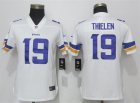 Nike Vikings #19 Adam Thielen White Women Vapor Untouchable Limited Jersey