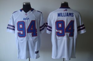 Nike nfl buffalo bills #94 williams white Elite jerseys