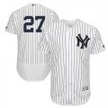 Mlb new york Yankees #27 Giancarlo Stanton White Flexbase Jersey