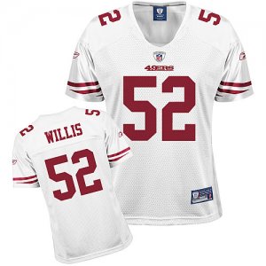 women nfl san francisco 49ers #52 willis white[2011]