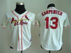 Youth mlb jerseys st. louis cardinals #13 carpenter Cream jersey