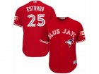 Youth Majestic Toronto Blue Jays #25 Marco Estrada Authentic Red Canada Day MLB Jersey