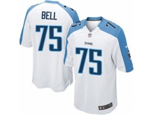 Nike Tennessee Titans #75 Byron Bell Game White NFL Jersey