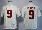 NCAA Alabama Crimson Tide #9 Amari Cooper White 2016 College Football Playoff National Championship Jersey