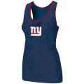 Nike New York Giants Ladies Big Logo Tri-Blend Racerback stretch Tank Top Blue