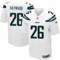 Mens Nike San Diego Chargers #26 Casey Hayward Elite White NFL Jersey