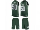 Mens Nike New York Jets #50 Darron Lee Limited Green Tank Top Suit NFL Jersey