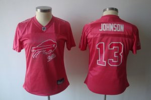 women nfl buffalo bills #13 johnson pink[johnson][2011 fem fan]