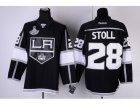 nhl los angeles kings #28 stoll black-white[2012 stanley cup champions]
