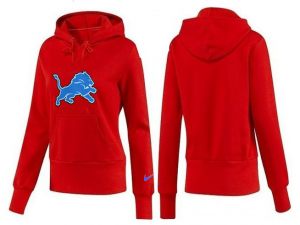 Women Detroit Lions Logo Pullover Hoodie-041