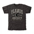 Mens Calgary Flames Black Camo Stack T-Shirt