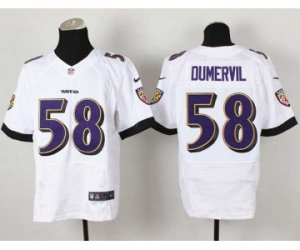 Nike jerseys baltimore ravens #58 dumervil white[new Elite]