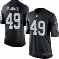 Mens Nike Oakland Raiders #49 Jamize Olawale Limited Black Team Color NFL Jersey