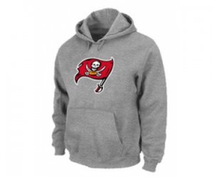 Tampa Bay Buccaneers Logo Pullover Hoodie Grey