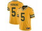 Mens Nike Green Bay Packers #5 Paul Hornung Limited Gold Rush NFL Jersey