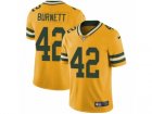 Mens Nike Green Bay Packers #42 Morgan Burnett Limited Gold Rush NFL Jersey