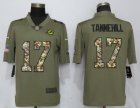 Nike Dolphins #17 Ryan Tannehill Olive Camo Salute To Service Limited Jersey
