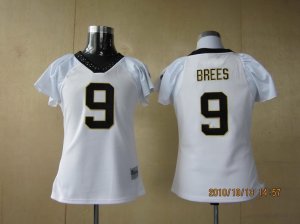 women new orleans saints #9 brees white