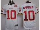 Nike NFL Washington RedSkins #10 Robert Griffin III White W 80TH Patch Jerseys(Limited)