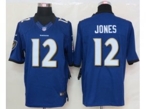 Nike Baltimore Ravens #12 jones purple jerseys[Limited]