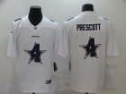 Nike Cowboys #4 Dak Prescott White Shadow Logo Limited Jersey