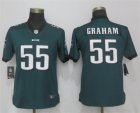Nike Eagles #55 Brandon Graham Green Women Vapor Untouchable Limited Jersey