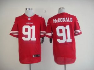 Nike San Francisco 49ers #91 mcdonald red jerseys[Elite]