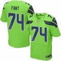 Nike Seattle Seahawks #74 George Fant Green Mens Stitched NFL Elite Rush Jersey