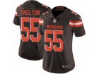 Women Nike Cleveland Browns #55 Danny Shelton Vapor Untouchable Limited Brown Team Color NFL Jersey