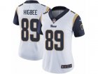 Women Nike Los Angeles Rams #89 Tyler Higbee Vapor Untouchable Limited White NFL Jersey