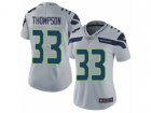 Women Nike Seattle Seahawks #33 Tedric Thompson Vapor Untouchable Limited Grey Alternate NFL Jersey