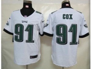 Nike NFL philadelphia eagles #91 cox white Elite jerseys