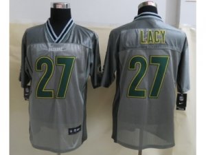 Nike Green Bay Packers #27 Lacy Grey Jerseys(Vapor Elite)