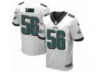 Mens Nike Philadelphia Eagles #56 Chris Long Elite White NFL Jersey