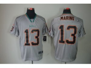 Nike NFL Miami Dolphins #13 Dan Marino grey jerseys[Elite lights out]
