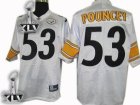 Pittsburgh Steelers #53 Maurkice Pouncey 2011 super bowl white