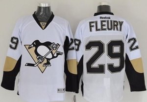 Pittsburgh Penguins #29 Andre Fleury White Stitched NHL Jersey