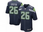 Mens Nike Seattle Seahawks #26 Shaquill Griffin Game Steel Blue Team Color NFL Jersey