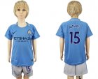 2017-18 Manchester City 15 NAVAS Home Youth Soccer Jersey