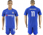 2017-18 Chelsea 11 DROGBA Home Soccer Jersey