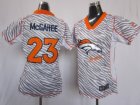 Nike Women NFL Denver Broncos #23 Willis McGahee jerseys[fem fan zebra]