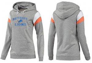 Women Detroit Lions Logo Pullover Hoodie-053