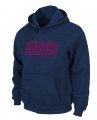New York Giants Authentic font Pullover Hoodie D.Blue