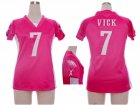 Nike Women Philadelphia Eagles #7 Michael Vick pink jerseys[draft him ii top]